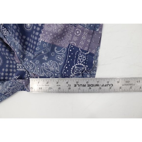 LUCKY BRAND Shorts Mens 34 W36 Bandana Flat Front 7" Lightweight chino pockets - Picture 6 of 13